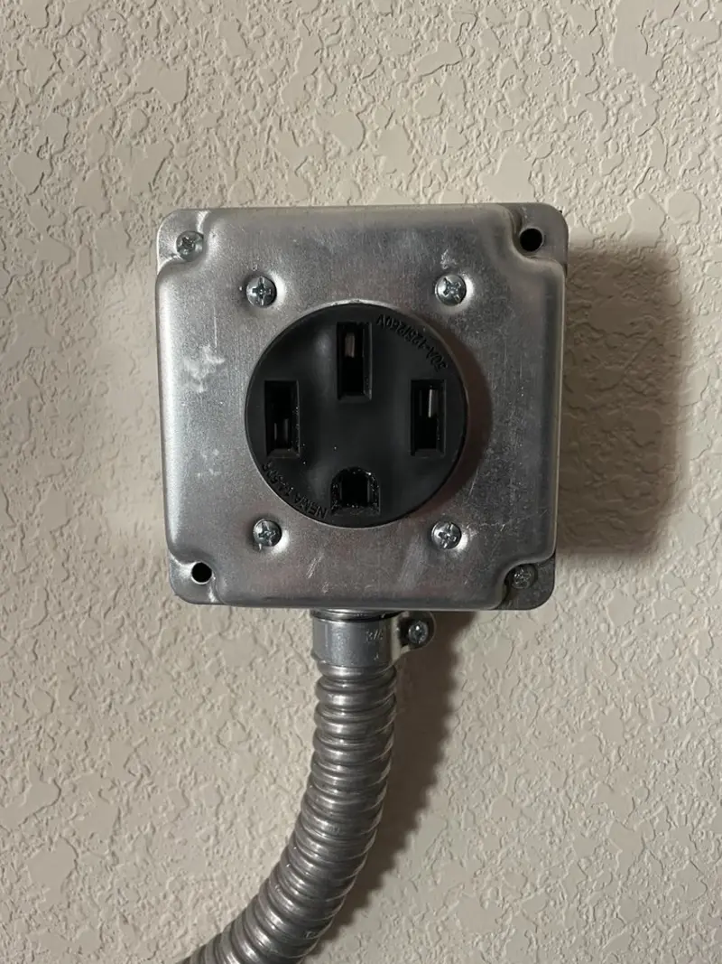 NEMA 14-50 outlet installed for Smart Home Electrical in Ave Maria