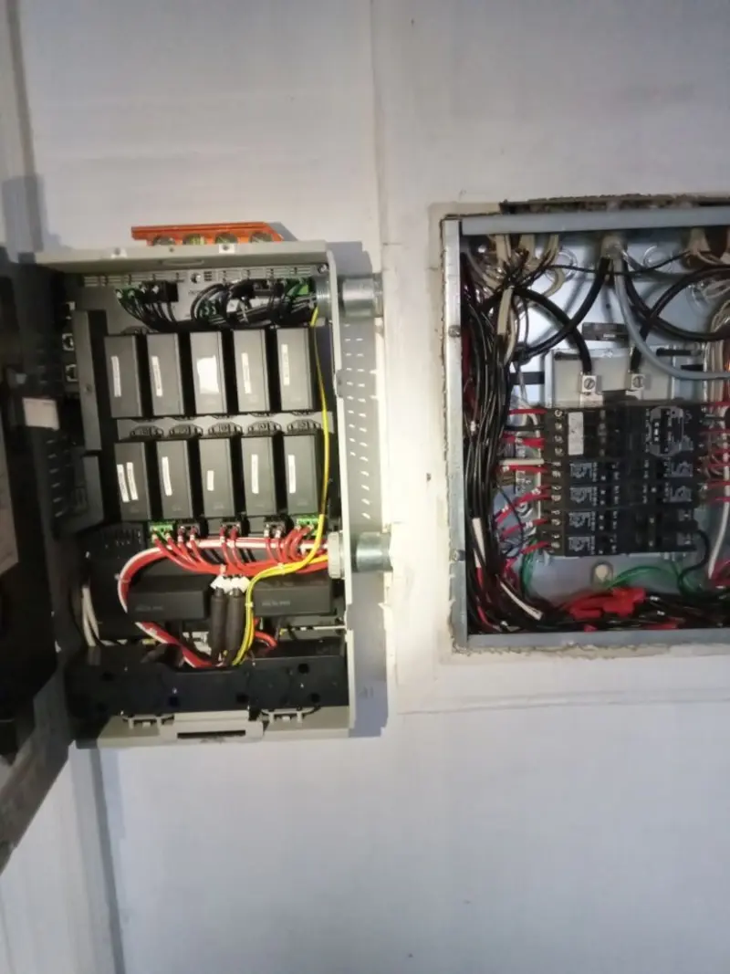 Electrical panel upgrade completed for Security Camera Wiring in Ave Maria
